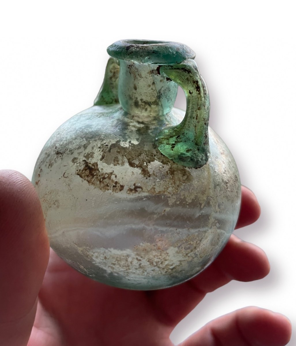Aryballe En Verre Romain-photo-2