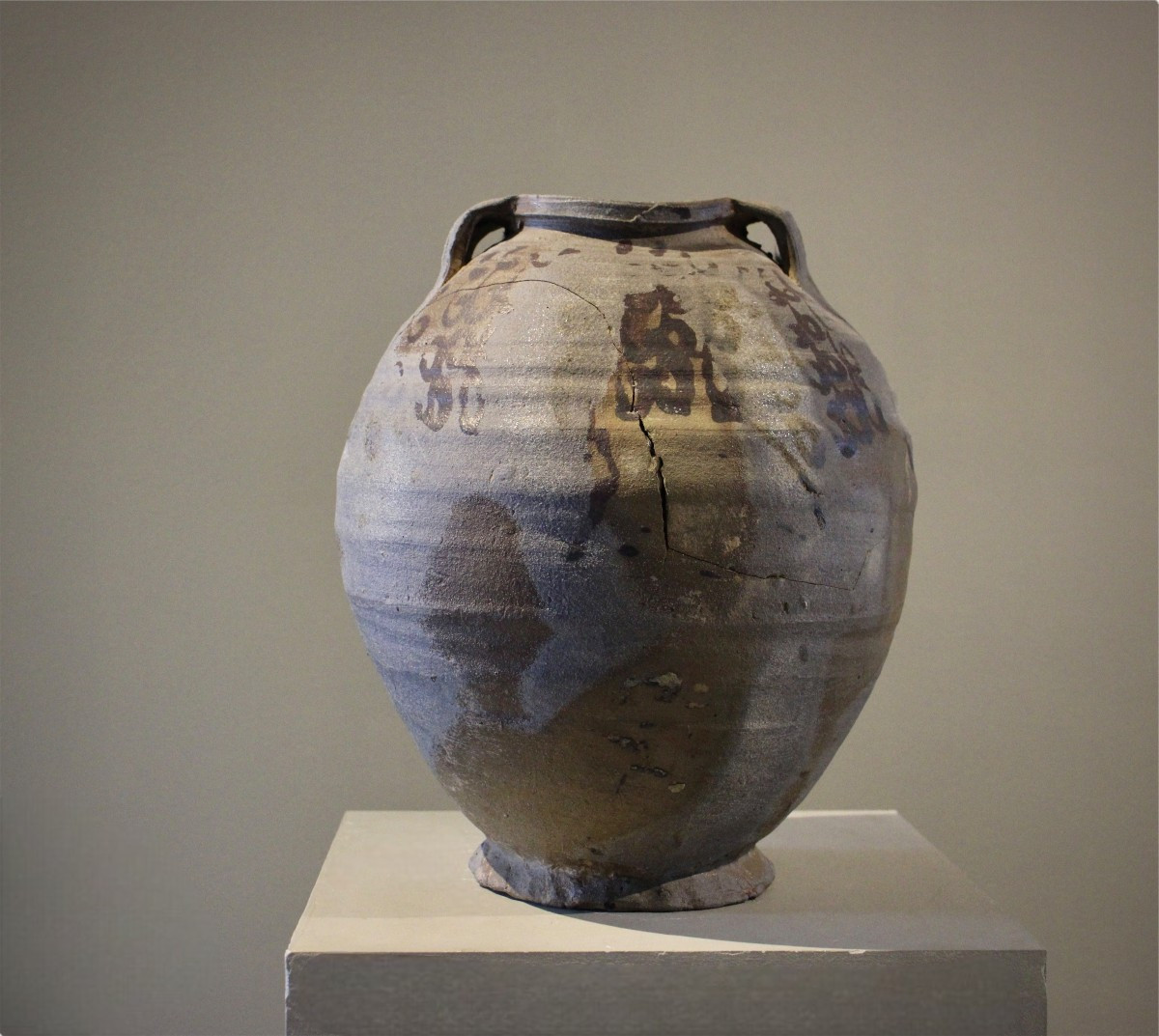 Grande cruche de Pingsdorf médiéval-photo-3