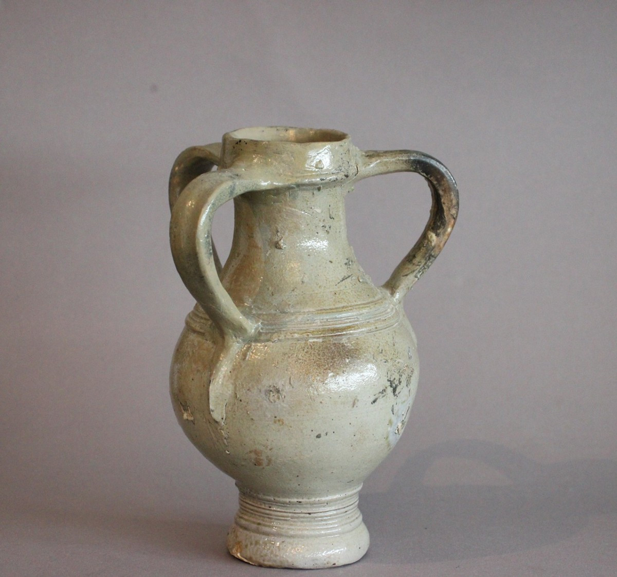 Medieval Three-handled Jug From Raeren-photo-2