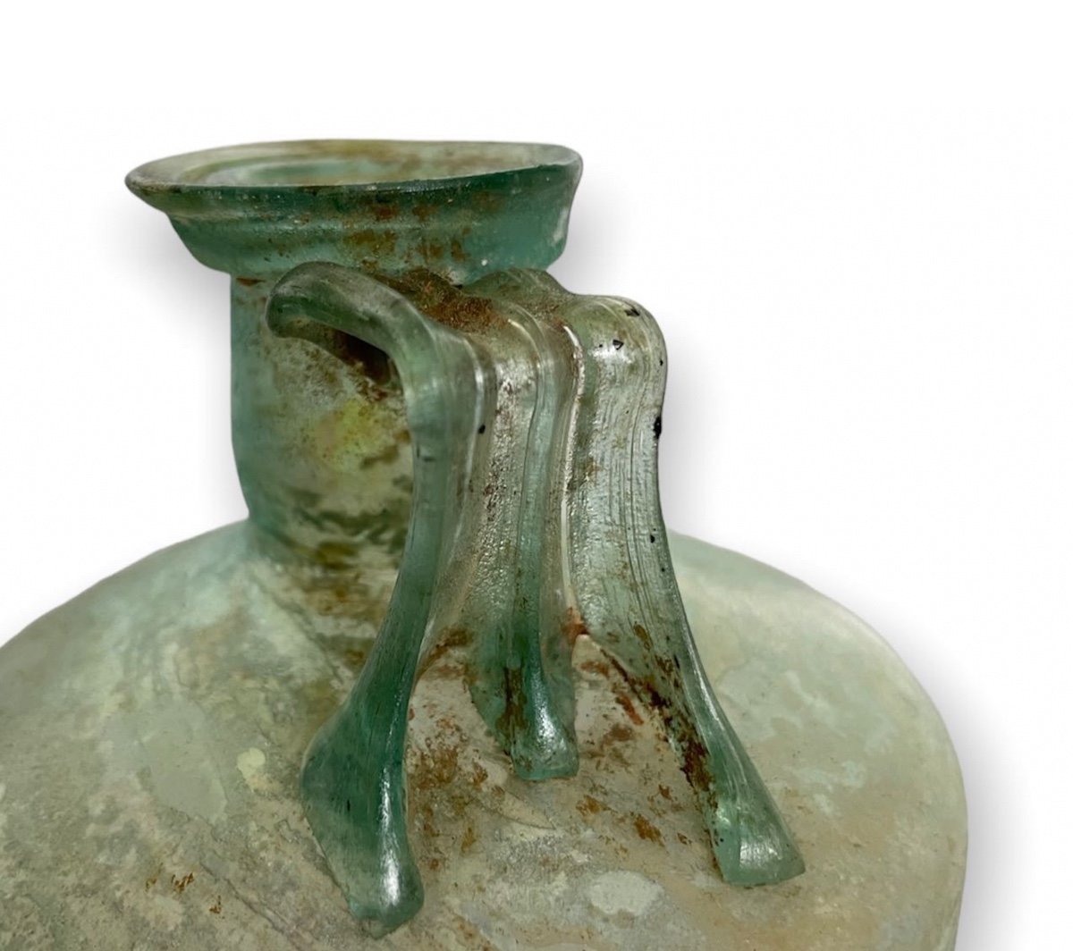Cylindrical Bottle In Roman Glass 1st Century Ad-photo-3