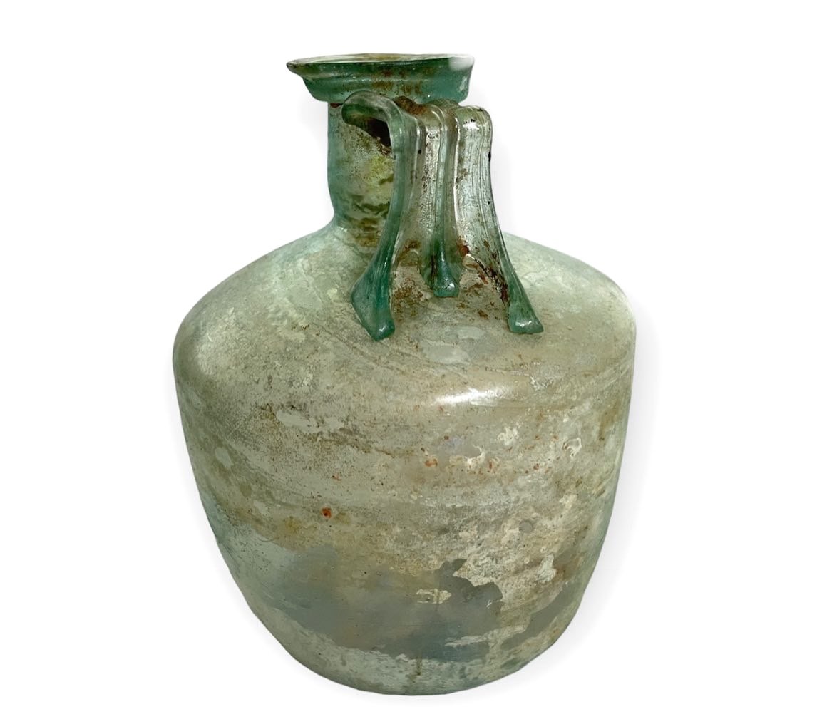 Cylindrical Bottle In Roman Glass 1st Century Ad