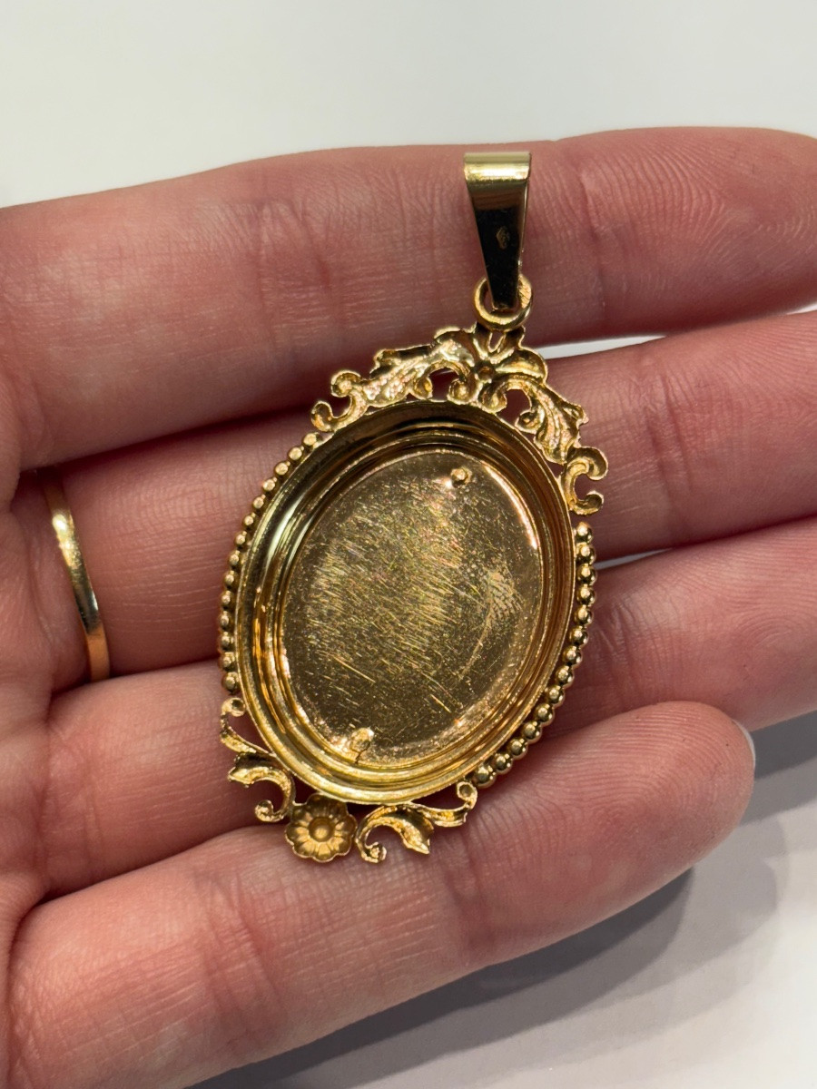 Napoleon III Gold And Pearl Pendant-photo-3
