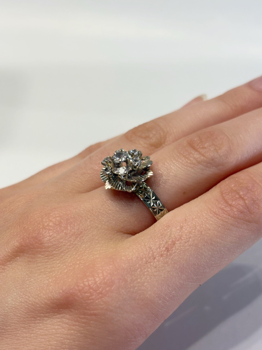 1950s Gold Flower Ring-photo-1