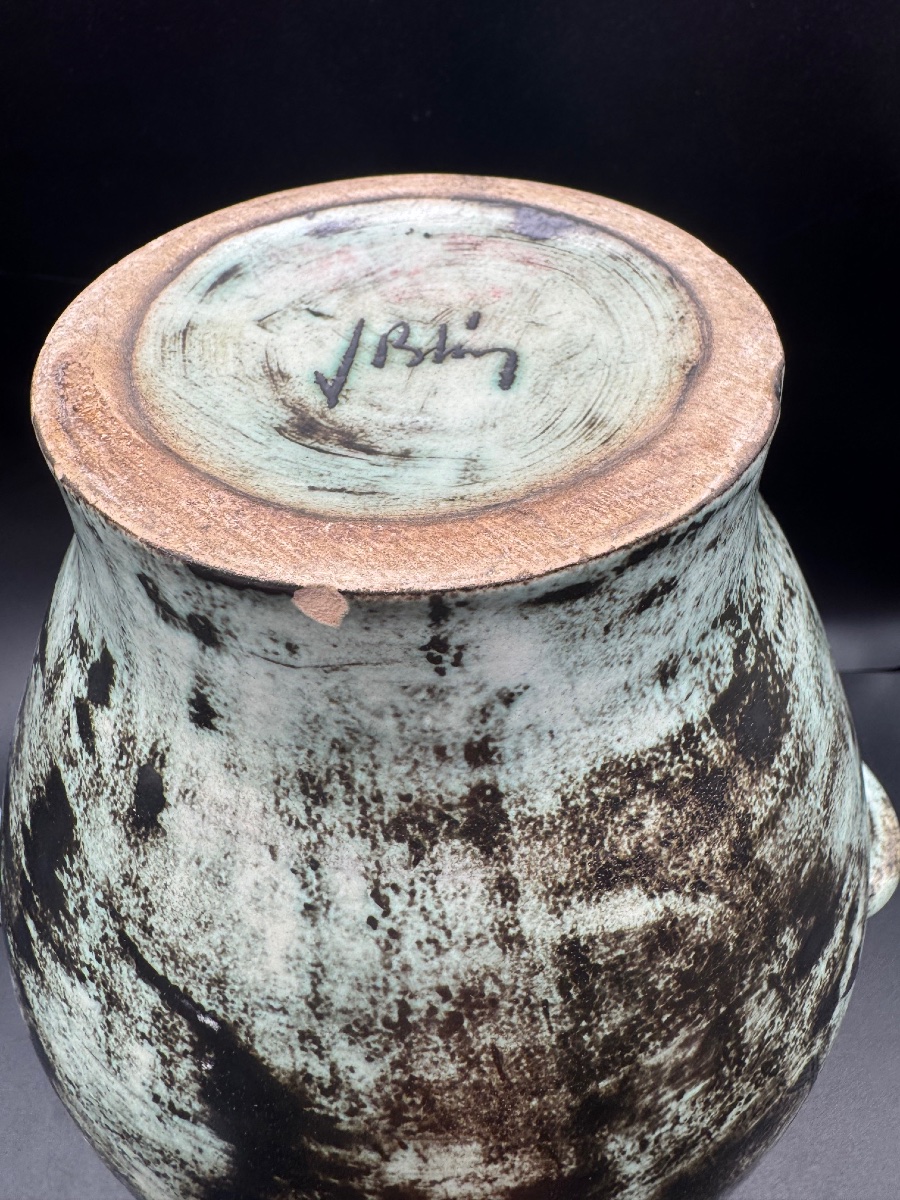 Jacques BLIN - Vase céramique scarifiée-photo-6