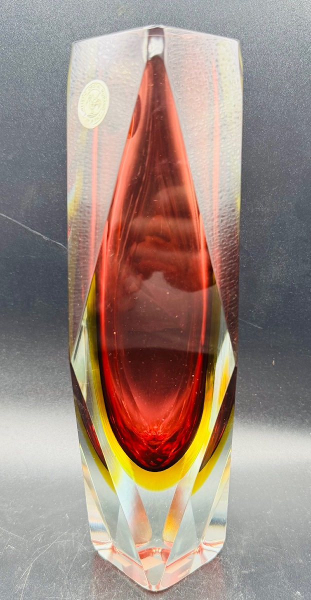 MURANO Vase sommerso attribué à Flavio Poli-photo-2