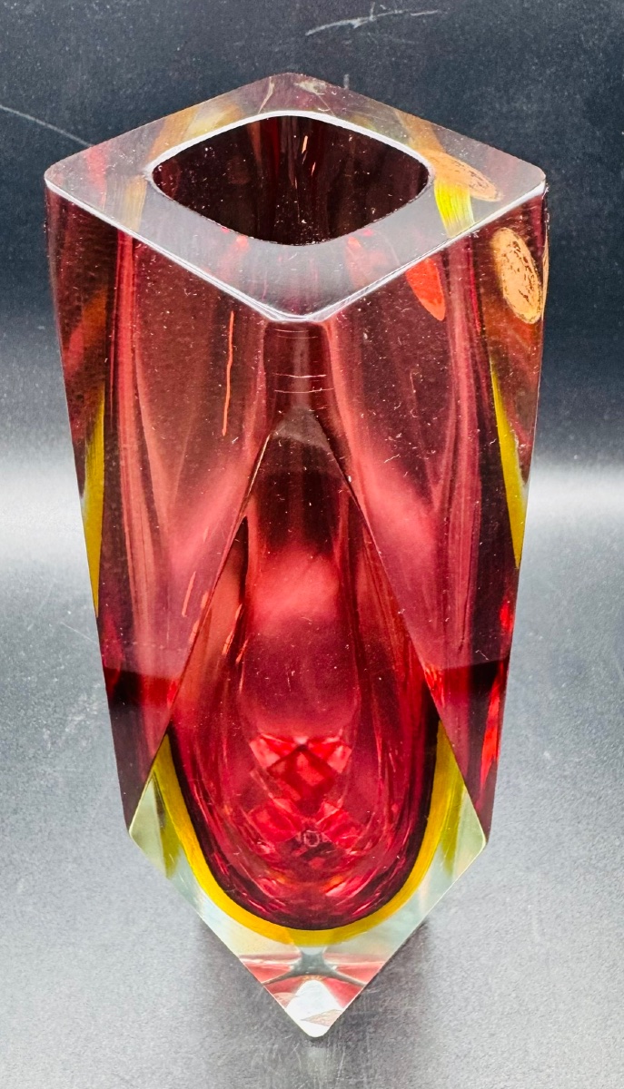 MURANO Vase sommerso attribué à Flavio Poli-photo-4