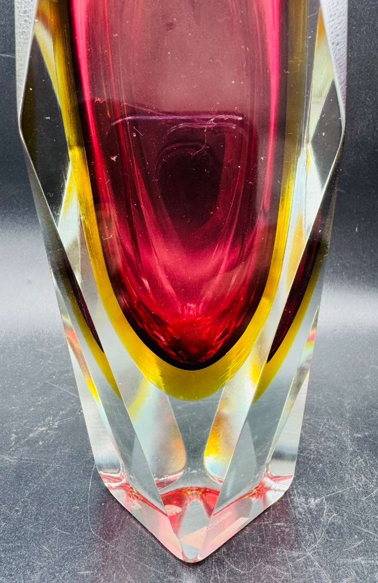 MURANO Vase sommerso attribué à Flavio Poli-photo-1