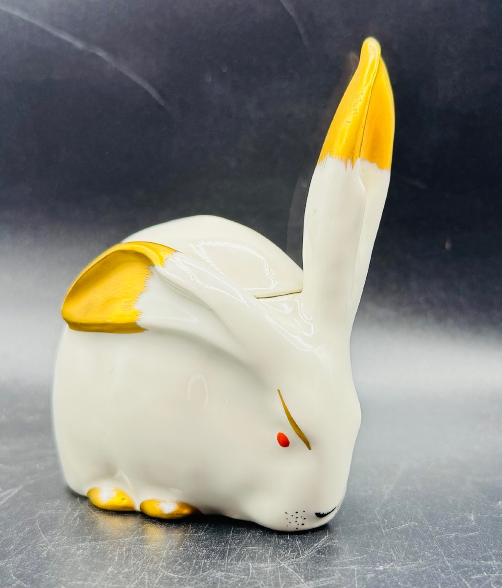E M SANDOZ et Th HAVILAND à Limoges - Bonbonnière lapin-photo-2
