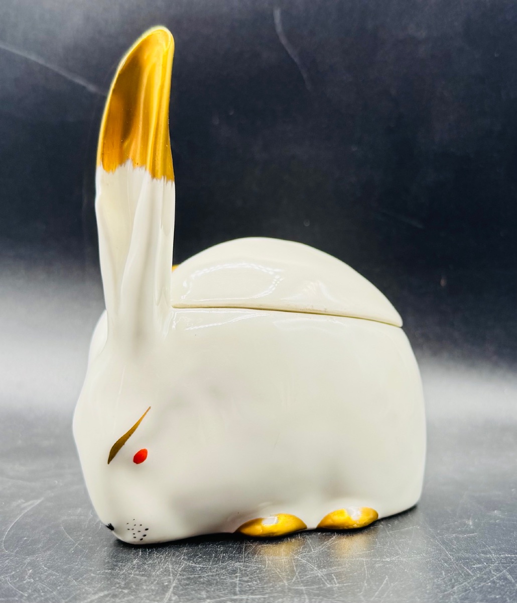 E M SANDOZ et Th HAVILAND à Limoges - Bonbonnière lapin-photo-3
