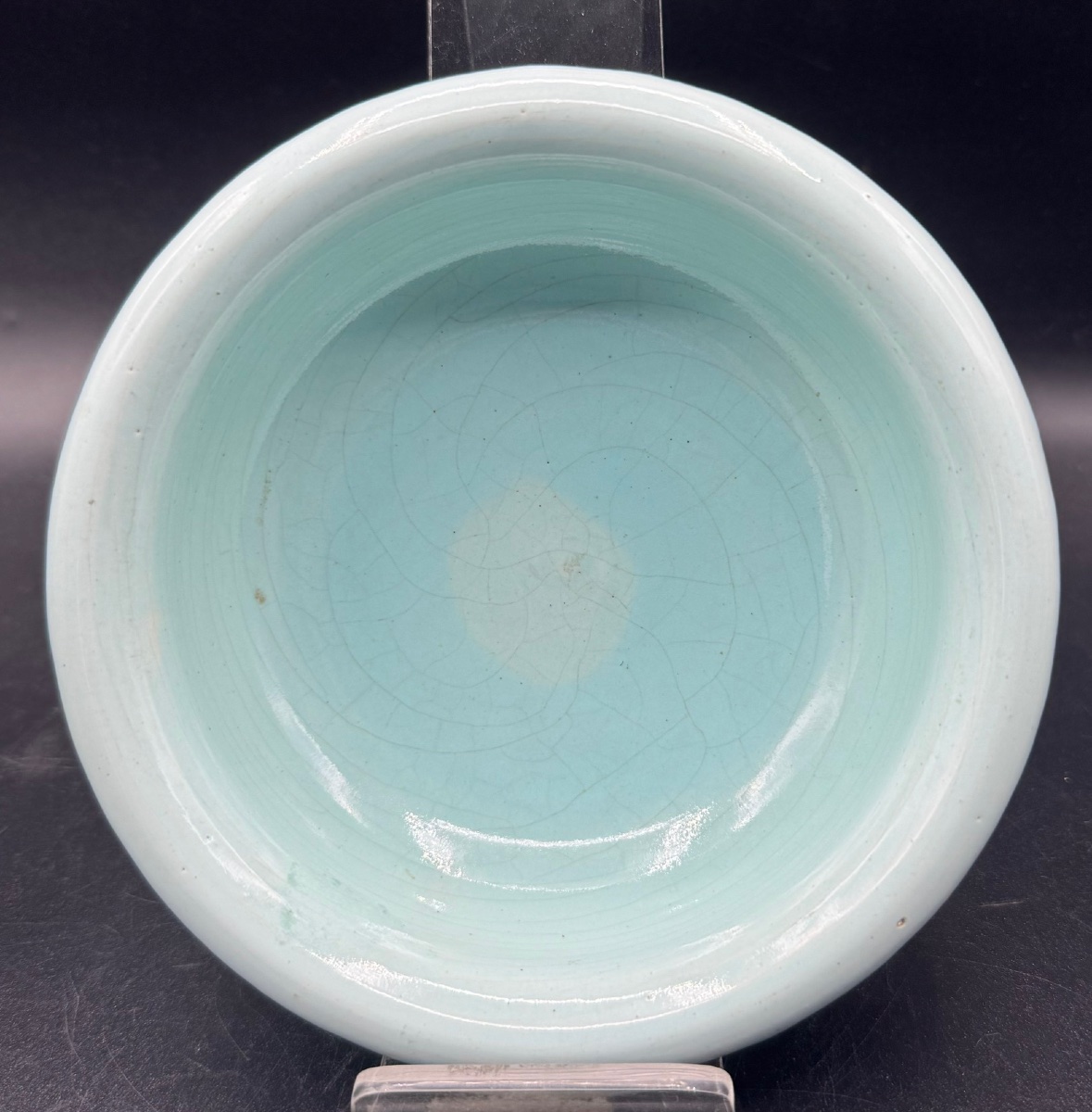 Jean BESNARD - Coupe Vide poches en céramique émaillée bleu-photo-2