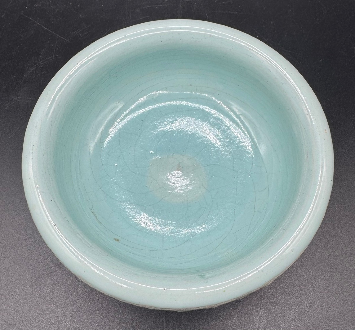 Jean BESNARD - Coupe Vide poches en céramique émaillée bleu-photo-2