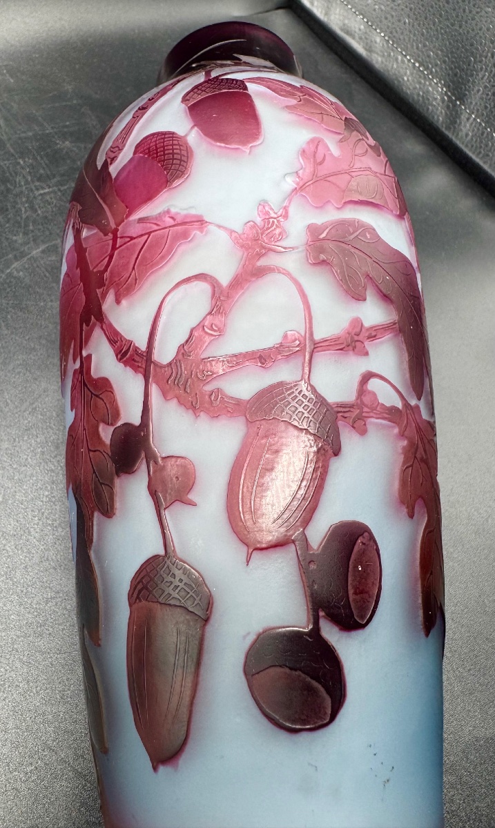 D'ARGENTAL - Paul NICOLAS - Vase feuilles de chêne et glands-photo-4