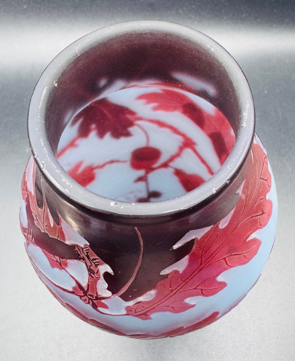 D'ARGENTAL - Paul NICOLAS - Vase feuilles de chêne et glands-photo-7