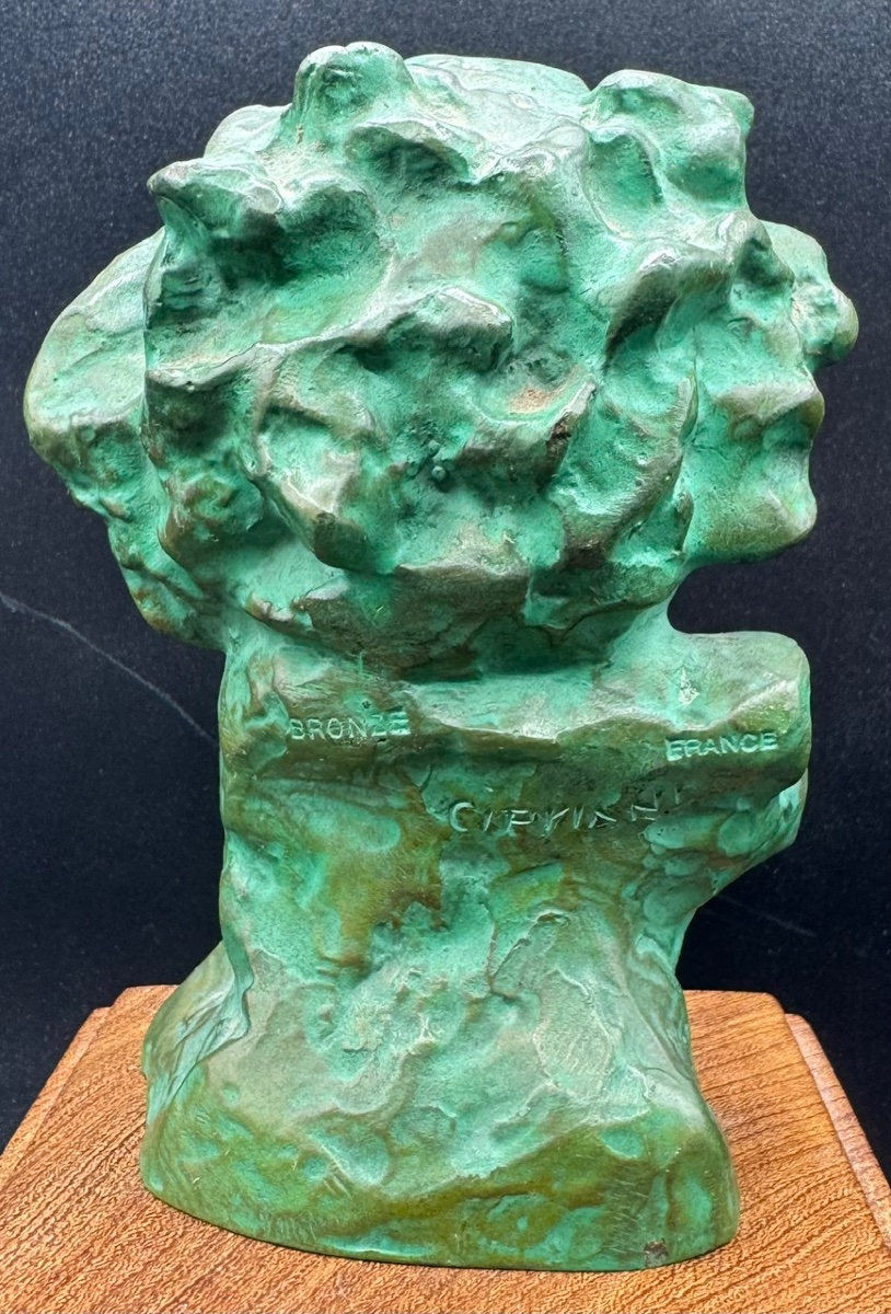 Ugo CIPRIANI - Buste Bronze Beethoven-photo-3