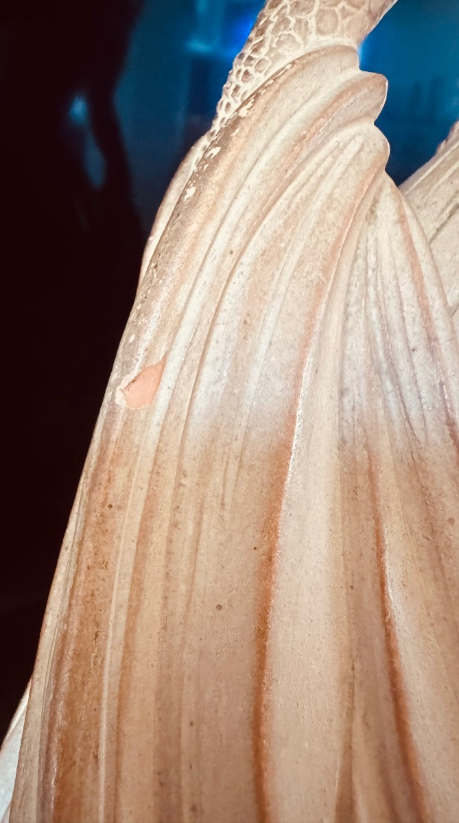 D.h.chiparus - Elegant Young Woman In Terracotta - Reveyrolis - Art Deco Period-photo-4