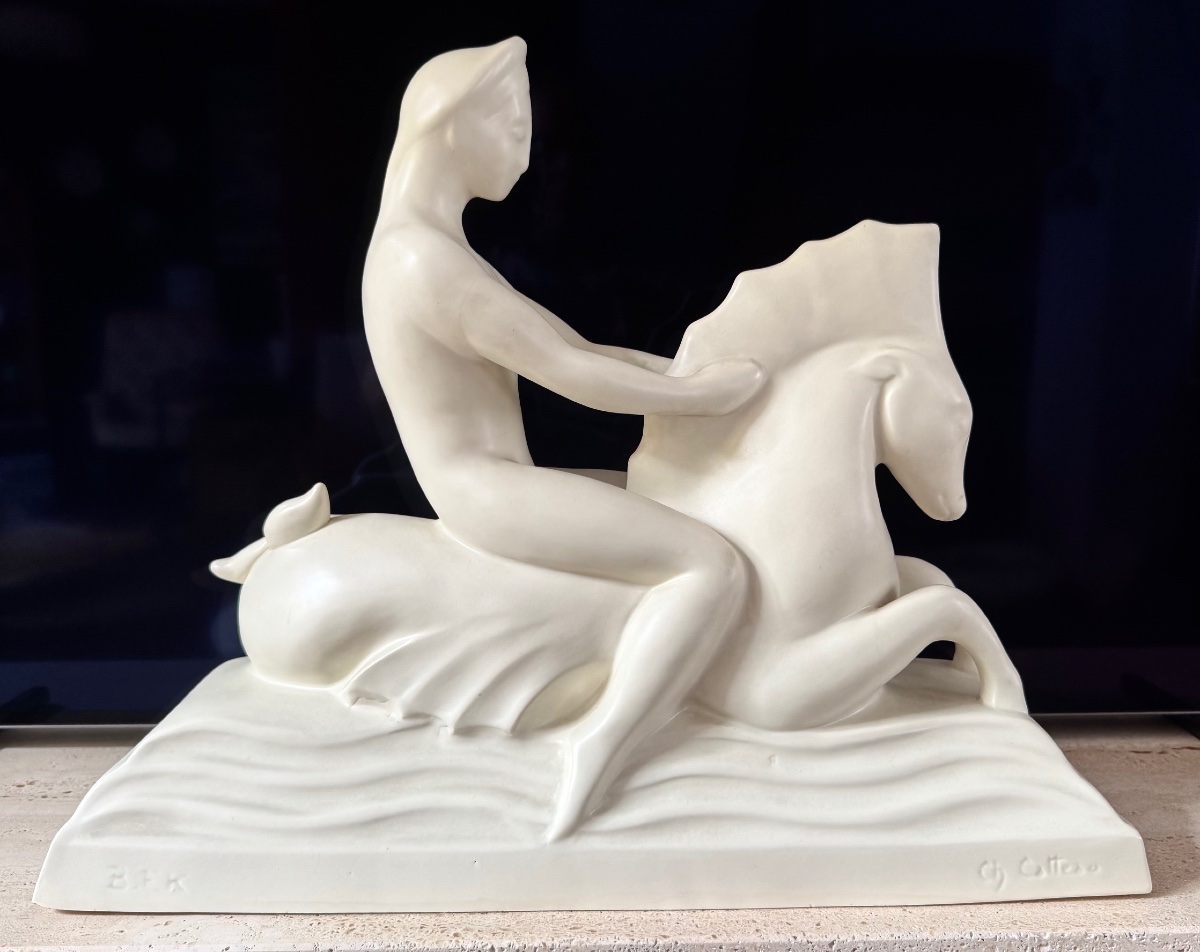 Charles Catteau - Boch Frères Kéramis - Ceramic Sculpture-photo-2