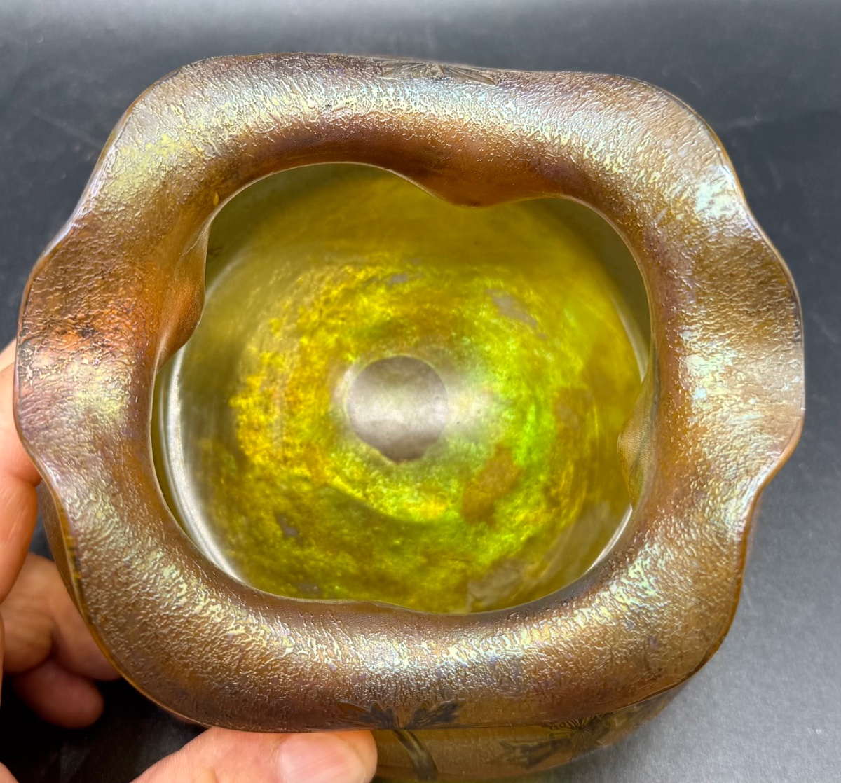 LOETZ Austria - Paire de vases Art nouveau dégagés à l'acide puis argentés-photo-4