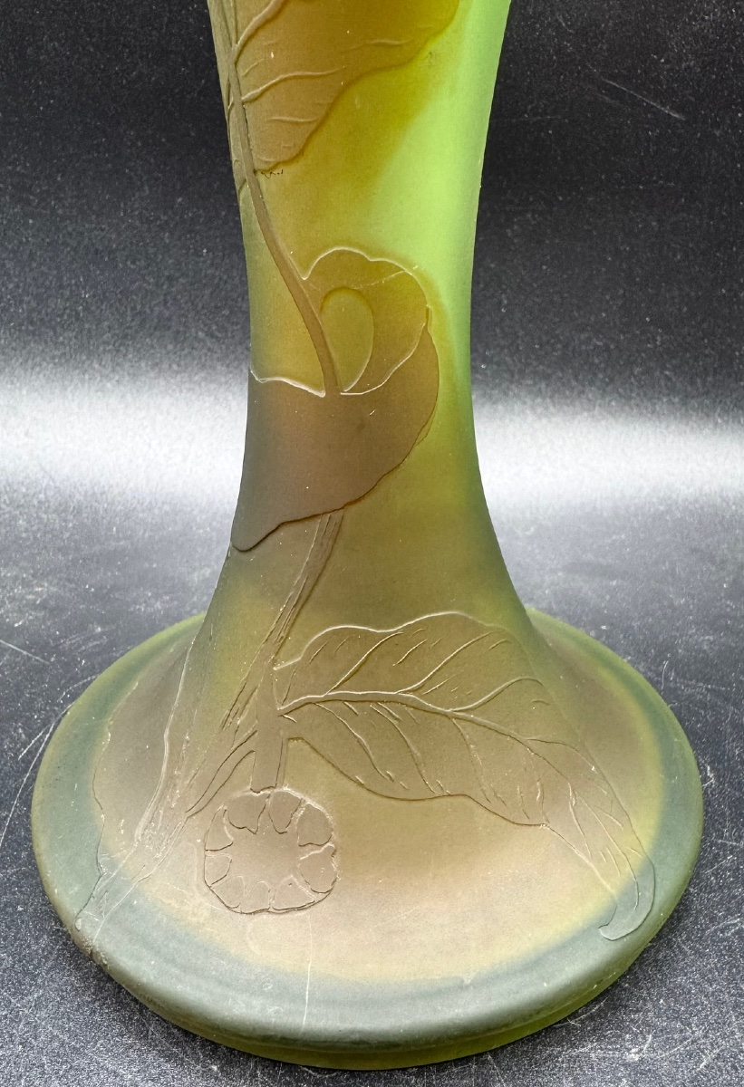 émile Gallé, Nancy—art Nouveau-era Vase—japonist Signature-photo-4