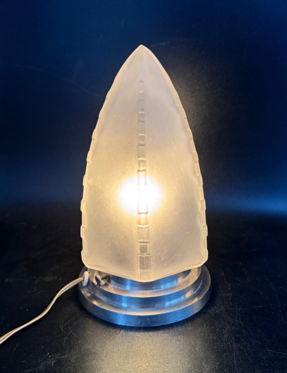 GENET & MICHON Paris - Lampe veilleuse d'époque Art Déco-photo-4