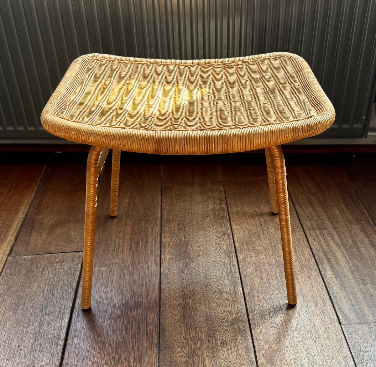 Joseph André Motte - Rattan Stool / Ottoman-photo-2