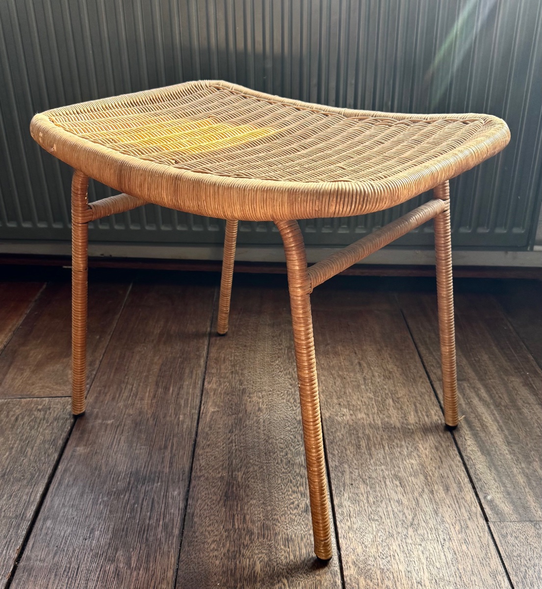 Joseph André Motte - Rattan Stool / Ottoman-photo-4
