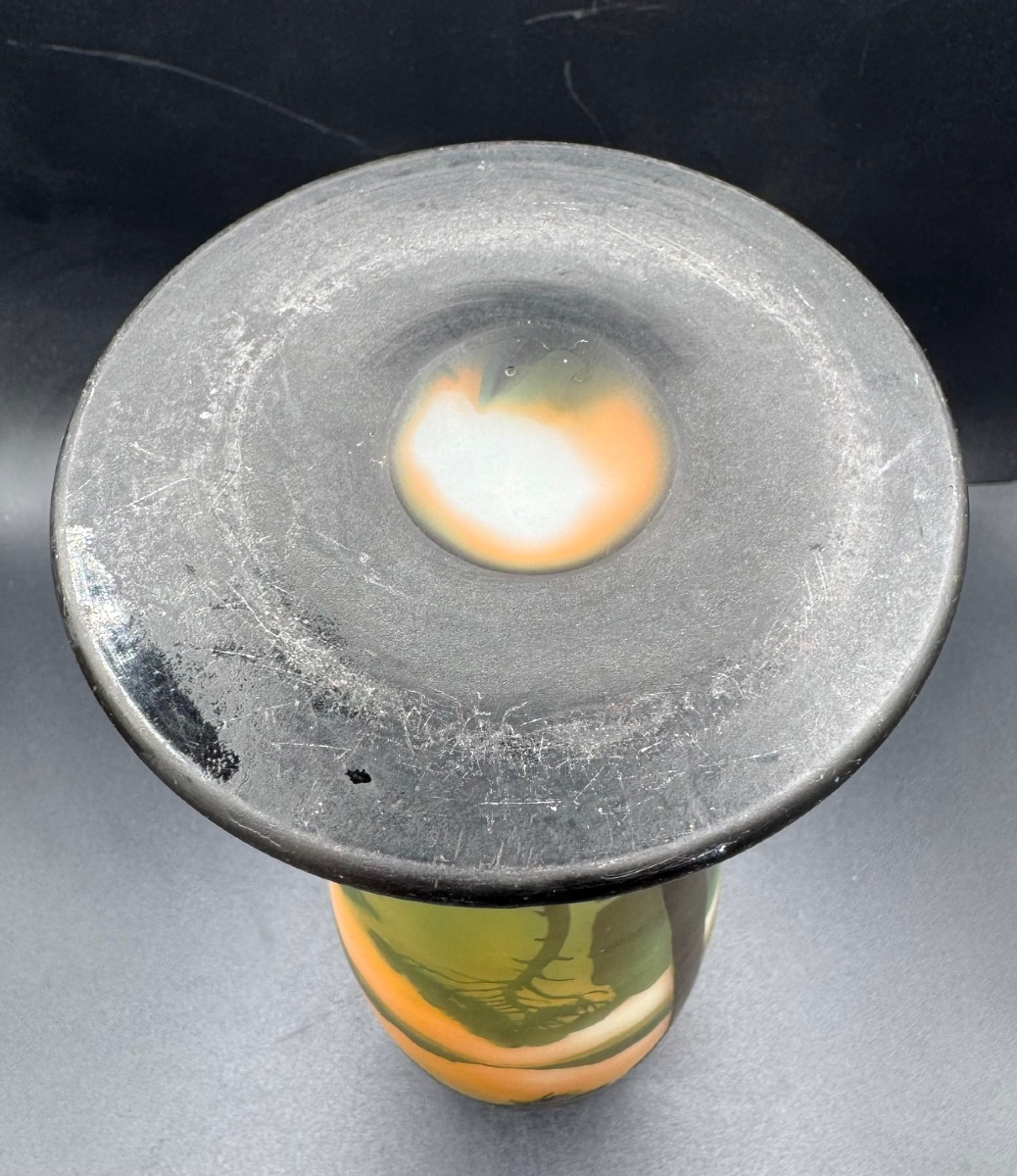 Muller Frères - Vase With A Lake Landscape Design-photo-6