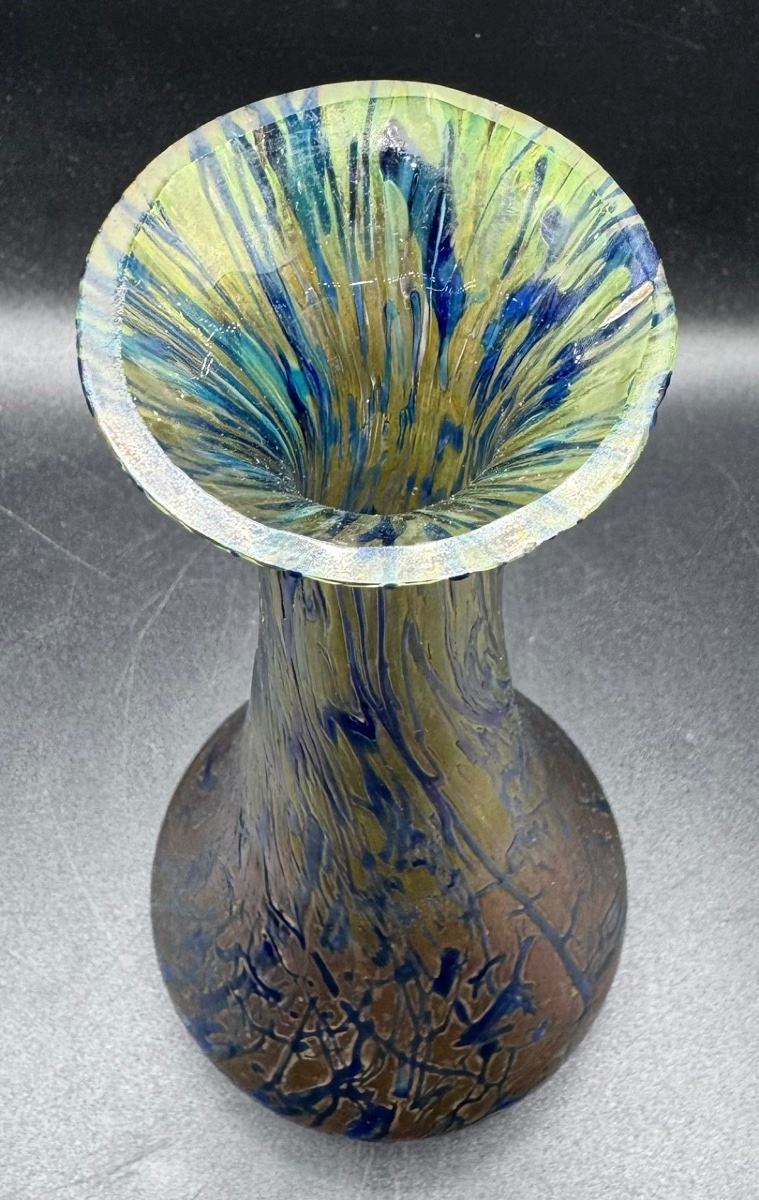 Vase Art Nouveau verrerie de Bohème Attribué à Fritz HECKERT-photo-4