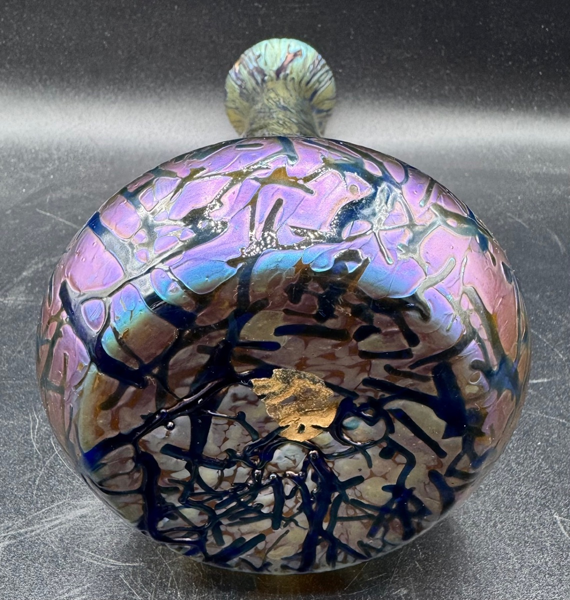 Vase Art Nouveau verrerie de Bohème Attribué à Fritz HECKERT-photo-1