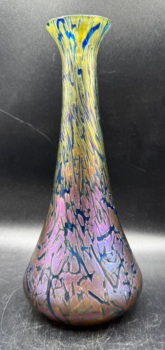 Vase Art Nouveau verrerie de Bohème Attribué à Fritz HECKERT