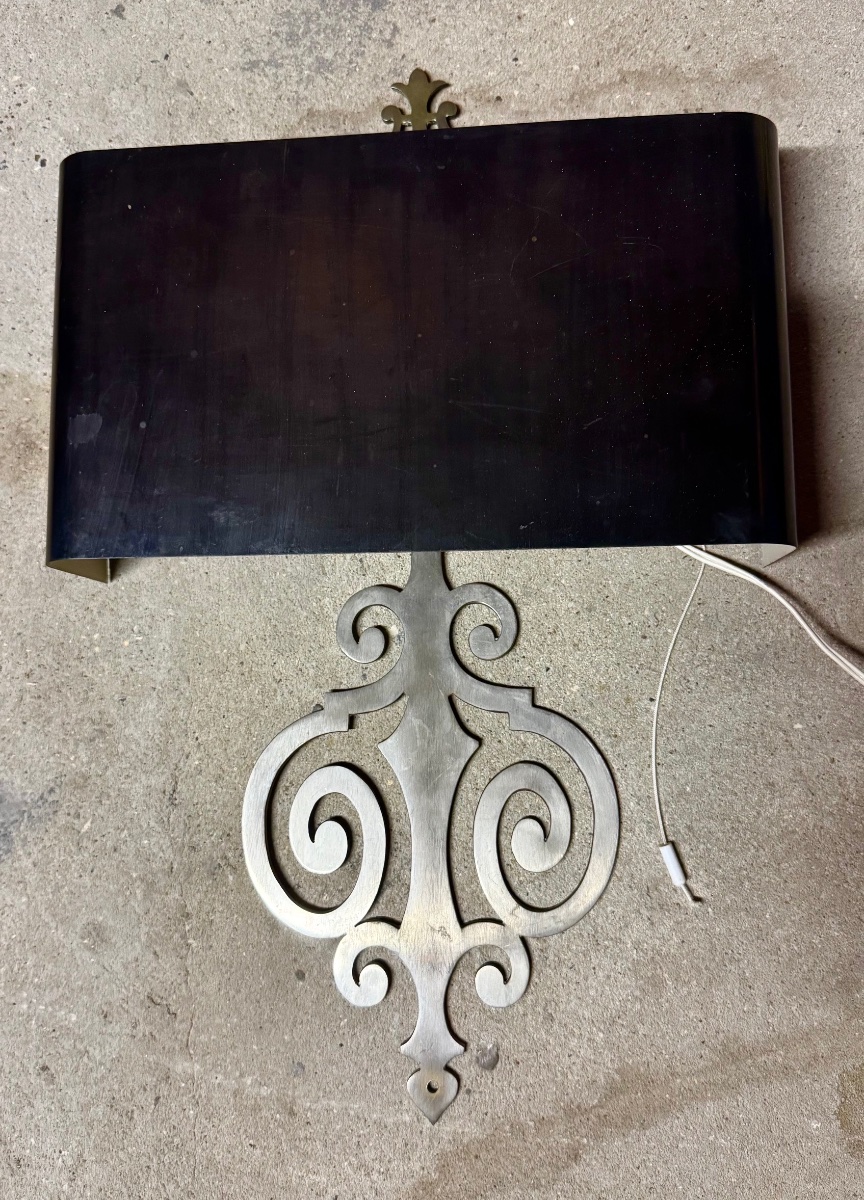 Maison Charles Et Fils Paris - "rinceaux" Wall Sconce - Signed