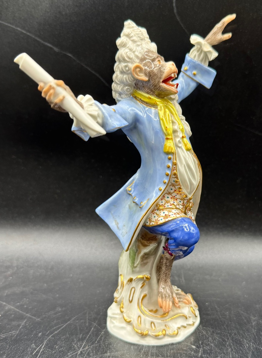 Meissen - Johan Joachim Kaendler - The Conductor - Porcelain-photo-3