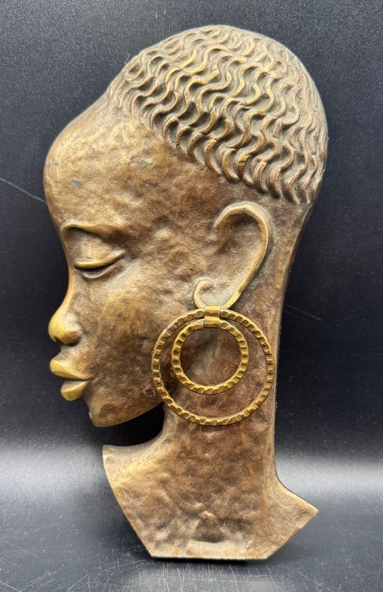 Sculpture Bronze - bas relief - Africaine - style Hagenauer