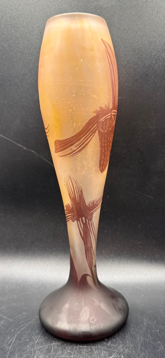 Richard - Loetz - Multilayer Glass Vase With Floral Design-photo-3
