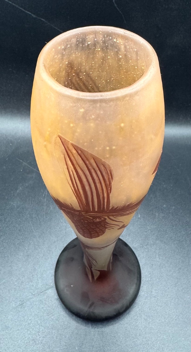 Richard - Loetz - Multilayer Glass Vase With Floral Design-photo-1