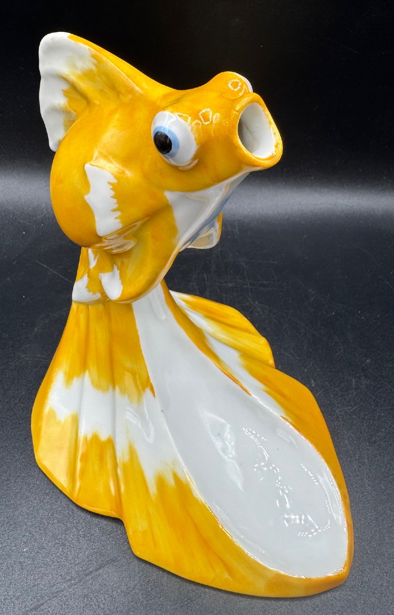 E.M.SANDOZ et Théodore HAVILAND à Limoges - Vase poisson de chine-photo-3
