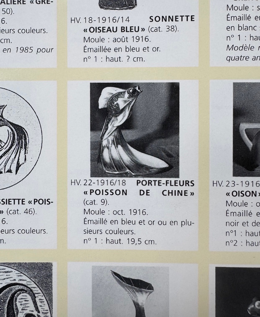 E.M.SANDOZ et Théodore HAVILAND à Limoges - Vase poisson de chine-photo-6