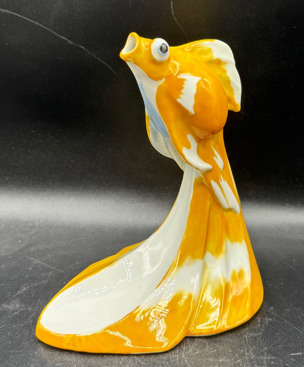 E.M.SANDOZ et Théodore HAVILAND à Limoges - Vase poisson de chine