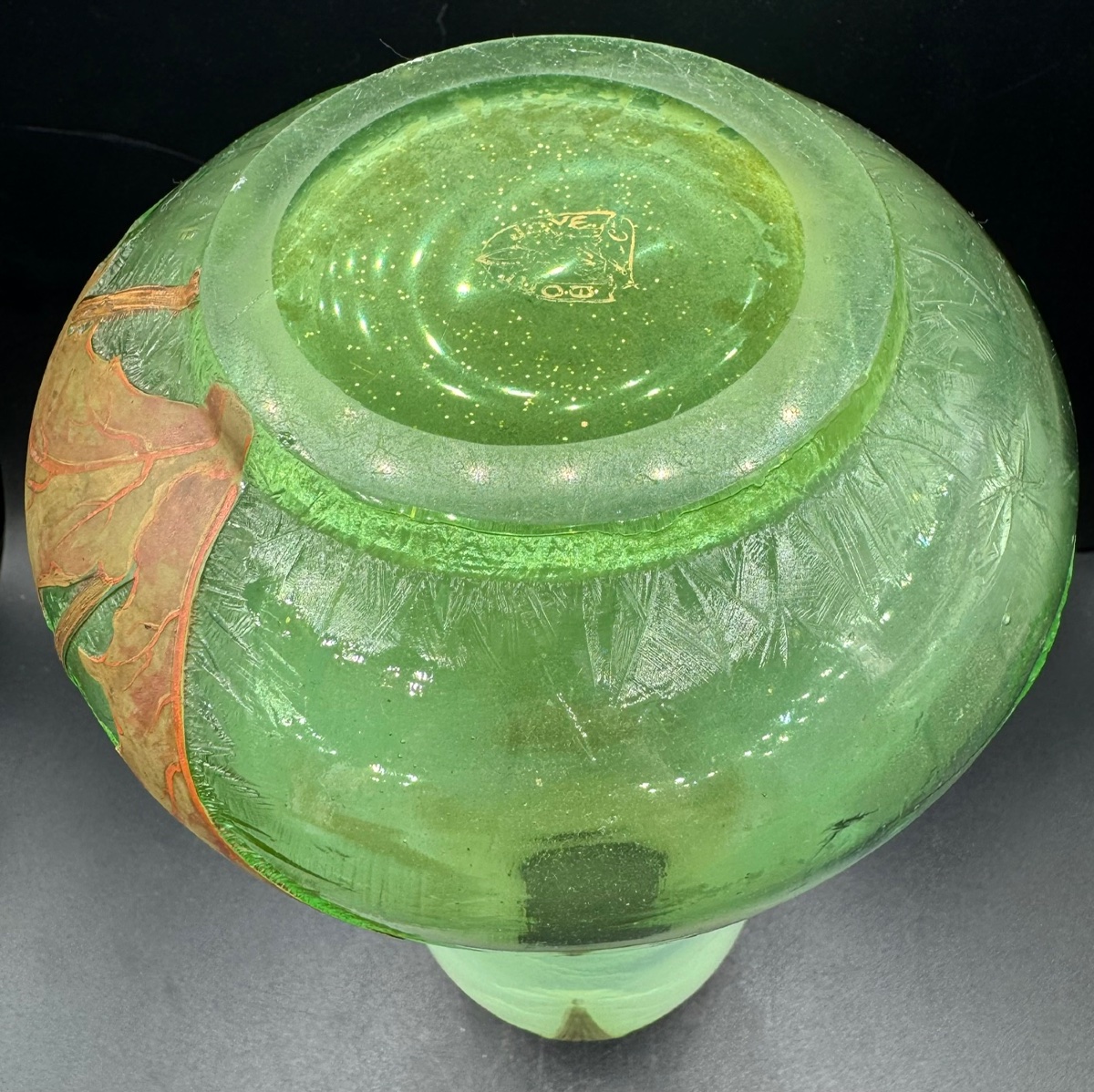 Montjoye  St Denis - Art Nouveau-era Vase Decorated With Thistles-photo-5