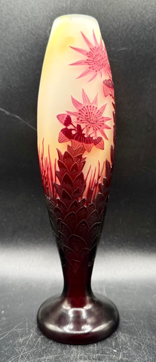 émile Gallé, Nancy—art Nouveau-era Vase—rare Design-photo-3