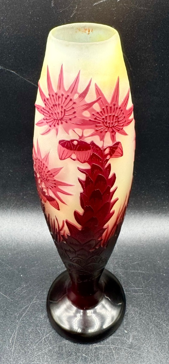 émile Gallé, Nancy—art Nouveau-era Vase—rare Design-photo-4