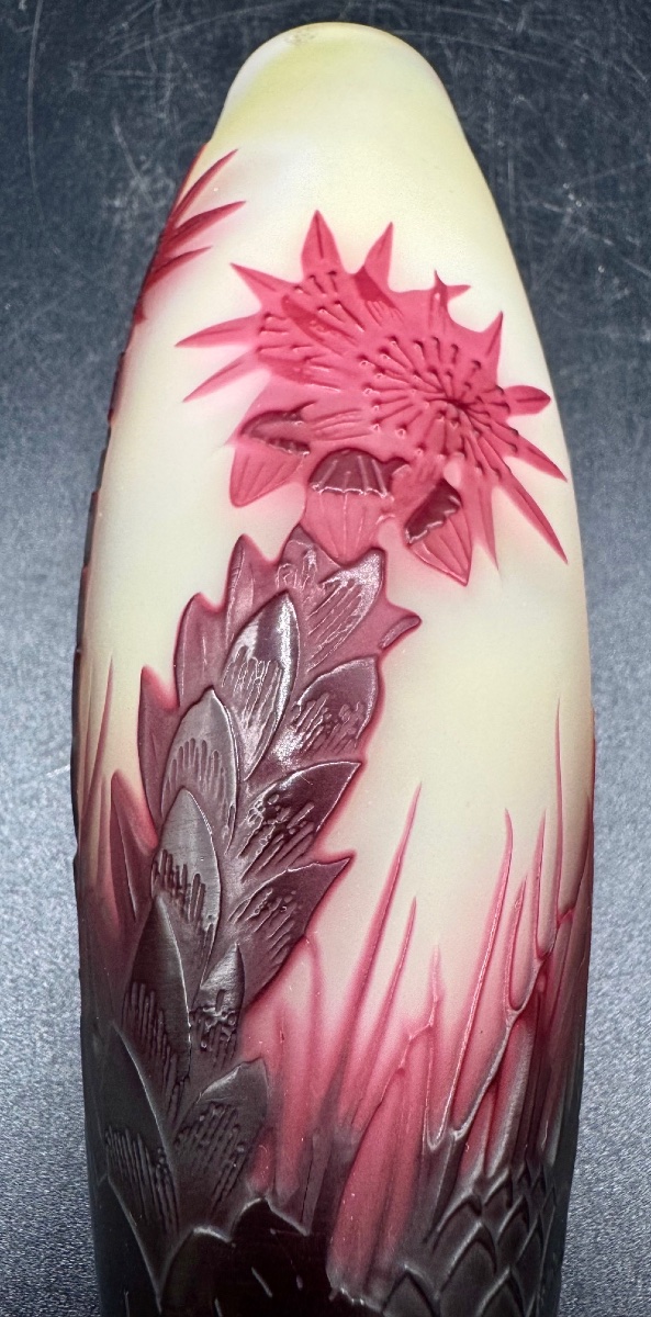 émile Gallé, Nancy—art Nouveau-era Vase—rare Design-photo-3