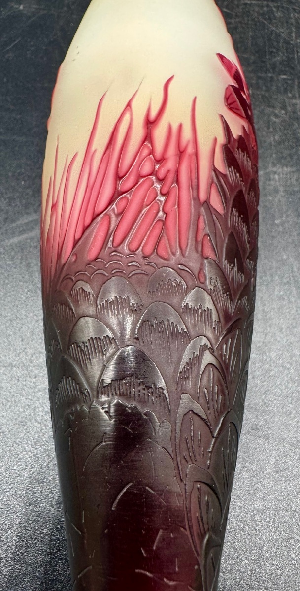 émile Gallé, Nancy—art Nouveau-era Vase—rare Design-photo-4