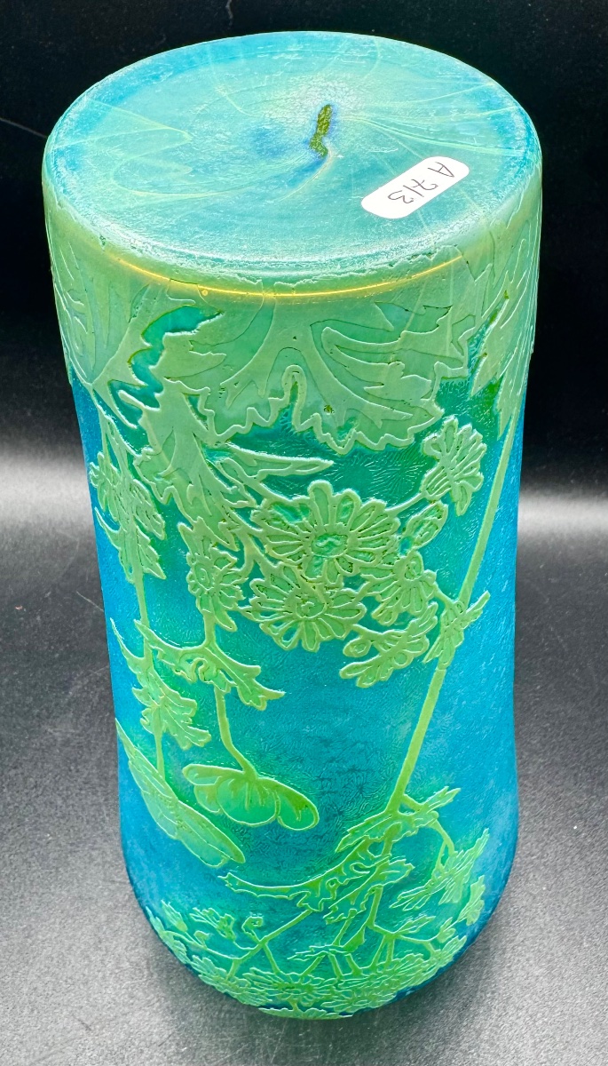 BACCARAT - SAINT-LOUIS ? - Vase d'époque Art Nouveau Cristal  ouraline-photo-3
