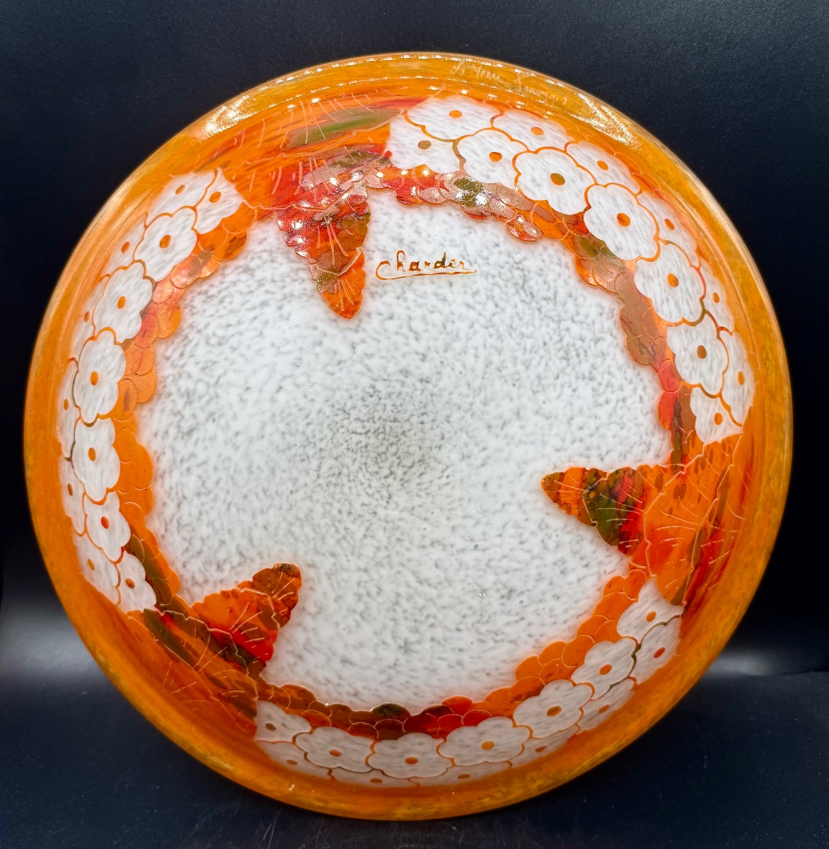 Charder - Le Verre Français - Multi-layered Glass Basin With Acid-etched Design