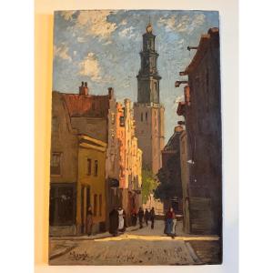 Herman Bogman (1890–1975) View Of Amsterdam—anne Frank House