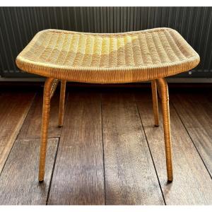 Joseph André Motte - Rattan Stool / Ottoman