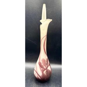 Croismare - Muller Frères - Multilayer Glass Bottle/carafe With Iris Design