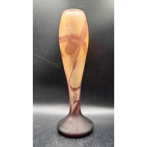 Richard - Loetz - Multilayer Glass Vase With Floral Design