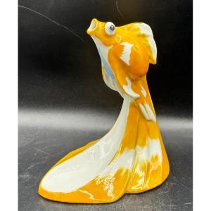 E.M.SANDOZ et Théodore HAVILAND à Limoges - Vase poisson de chine