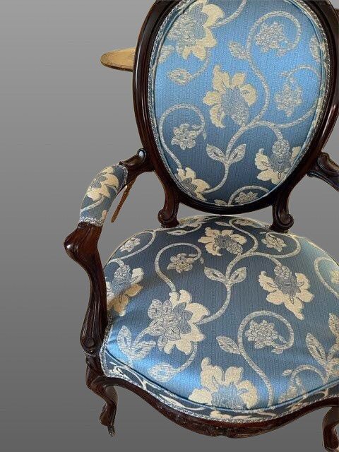 Pair Of Rosewood Armchairs-photo-3